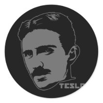 Autocollant de portrait de Nikola Tesla autocollants