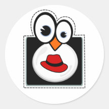 Autocollant de Redhat de pingouin de Linux