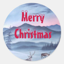 Autocollant de renne de Noël