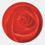 Autocollant de rose rouge
