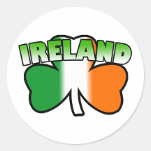 Autocollant de shamrock de l'Irlande