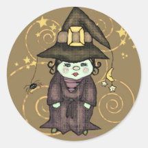 Autocollant de sorcière de Halloween