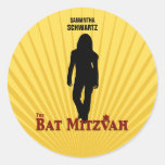 Autocollant de star de cinéma de bat mitzvah