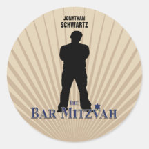 Autocollant de star de cinéma de Mitzvah de barre 