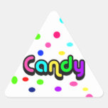 autocollant de Sucrerie-triangle