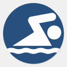 Autocollant de symbole de bain