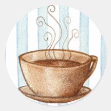 Autocollant de tasse de café