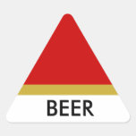 Autocollant de triange de BIÈRE