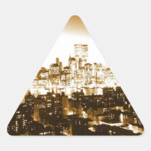 Autocollant de triangle de Manhattan New York