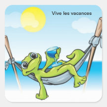 Autocollant de vacances de les de Vive