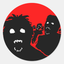 "Autocollant de zombi de l'horde"