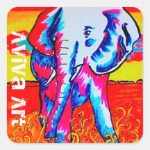Autocollant d'éléphant