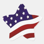 Autocollant d'étoile de drapeau américain