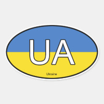 Autocollant d'euro de l'Ukraine