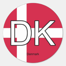 Autocollant d'euro du Danemark