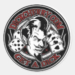 Autocollant d'homme de diable