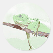 Autocollant d'iguane