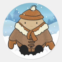Autocollant d'oeufs de neige