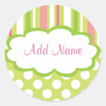 Autocollant doux de cadeau de fille