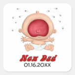 Autocollant drôle braillant de bébé pour le nouvea