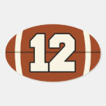 Autocollant du football du numéro 12