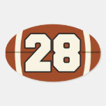 Autocollant du football du numéro 28