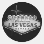 Autocollant du signe B/W de Las Vegas