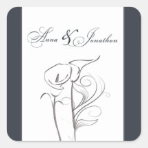 Autocollant fait sur commande de mariage de zanted