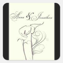 Autocollant fait sur commande de mariage de zanted