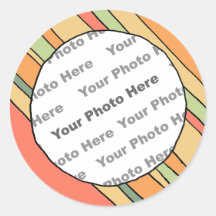 Autocollant fait sur commande de photo de rayures 