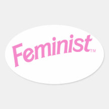 Autocollant féministe de parodie
