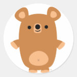 Autocollant fort mignon d'ours de bande dessinée autocollants