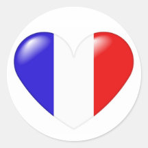 Autocollant français de coeur - français de Coeur