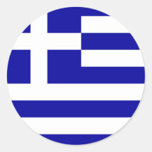 Autocollant grec de drapeau