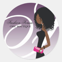 Autocollant impertinent de Fashionista de l'Afro-a autocollants