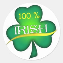 Autocollant irlandais de 100 %