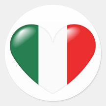 Autocollant italien de coeur - Cuore Italiano