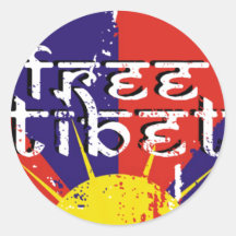 AUTOCOLLANT LIBRE DU THIBET