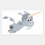 Autocollant mignon de licorne de bande dessinée pr autocollants
