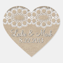Autocollant minable de toile de jute et de date de