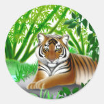 Autocollant mis en danger de tigre de Sumatran