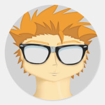 Autocollant nerd