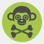 Autocollant non fini de logo de singes