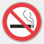 Autocollant non-fumeurs de signe