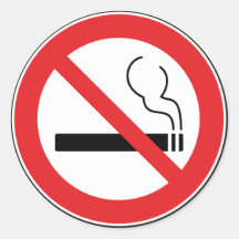 Autocollant non-fumeurs de signe