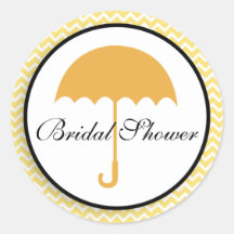 Autocollant nuptiale de douche de parapluie de Yel