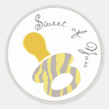 Autocollant PAC4 de bébé de safari