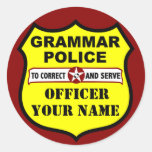 Autocollant personnalisable de police de grammaire