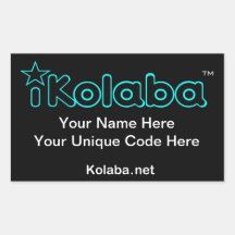 autocollant personnalisable Kolaba.net d'iKolaba