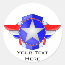 Autocollant politique, votre texte ici